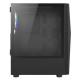 Vida Tempest Black ARGB Gaming Case w/ Glass Window, ATX, 4x ARGB Fans