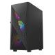 Vida Tempest Black ARGB Gaming Case w/ Glass Window, ATX, 4x ARGB Fans