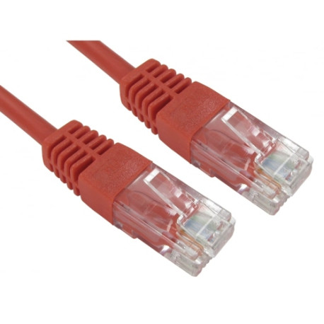 Spire Moulded CAT5e Patch Cable, Full Copper, 0.5 Metre, Red