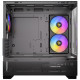 Antec CX500M RGB Gaming Case w/ Glass Side &amp; Front, Micro ATX, 3x RGB Fans, LED Button, 410mm GPU Support, USB-C, Black