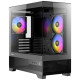 Antec CX500M RGB Gaming Case w/ Glass Side &amp; Front, Micro ATX, 3x RGB Fans, LED Button, 410mm GPU Support, USB-C, Black