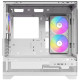 Antec CX500M RGB Gaming Case w/ Glass Side &amp; Front, Micro ATX, 3x RGB Fans, LED Button, 410mm GPU Support, USB-C, White