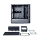 Fractal Design Define Mini C (Black Solid) Quiet Compact Gaming Case, Micro ATX, 2 Fans, ModuVent Technology, PSU Shroud, Option