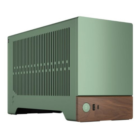 Fractal Design Terra Jade SFF PC Case, Mini ITX, Walnut Front, Anodized Aluminium Exterior, 322mm GPU Support, Requires SFX/SFX-