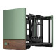 Fractal Design Terra Jade SFF PC Case, Mini ITX, Walnut Front, Anodized Aluminium Exterior, 322mm GPU Support, Requires SFX/SFX-