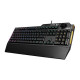 Asus TUF GAMING K1 RGB Keyboard with Volume Knob, 19-key Rollover, Side Light Bar &amp; Armoury Crate, Spill Resistant, Detachable W