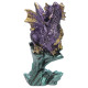 Rock Crystal Enchanted Nightmare Dragon Figurine