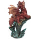 Rock Crystal Enchanted Nightmare Dragon Figurine