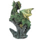 Rock Crystal Enchanted Nightmare Dragon Figurine