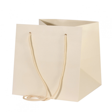 Yellow/Cream Hand Tied Bag (25cm)