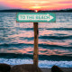 To the Beach Arrow - Metal Sign Plaque