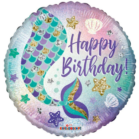 Birthday Mermaid Balloon (18 inch)