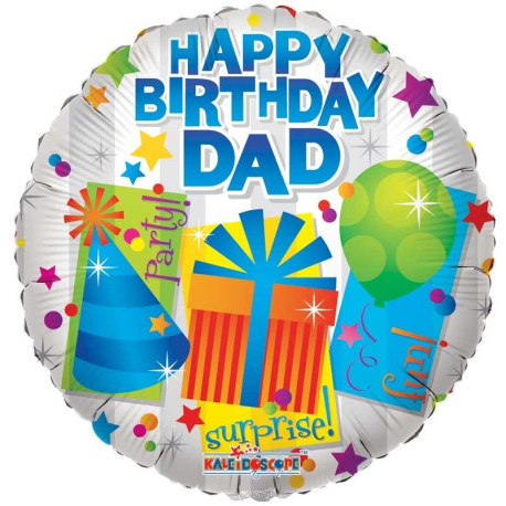 18"" Happy Birthday Dad Balloon