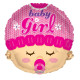 Baby Girl Foil Balloon (face)