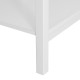 White Bedside Table, Wooden Side Table, Nightstand, Bedside Cabinet with Drawer and Storage Shelf for Bedroom and Living Room