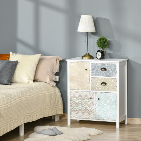 Drawer Table Sideboard Multi-purpose Storage Chest Shabby Chic Entryway Living Room Bedroom Furniture Organizer Unit