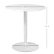 75H x Φ70cm Two-Person Minimalistic Dining Table - White