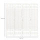 4 Panel Folding Room Divider, Privacy Screen, Freestanding Paravent Partition Separator for Living Room, Bedroom and Office, 160