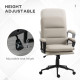 Vinsetto Ergonomic Computer Desk Chair, PU Leather Office Chair with Adjustable Height and Swivel Rolling Wheels for Work Study,