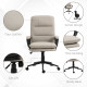 Vinsetto Ergonomic Computer Desk Chair, PU Leather Office Chair with Adjustable Height and Swivel Rolling Wheels for Work Study,