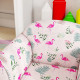 AIYAPLAY Kids Armchair with Flamingo Design, Wooden Frame, for Bedroom, Playroom, Kids Room, Pink