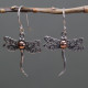 Silver &amp; Gold Earring - Dragonflies