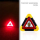 Car Emergency Triangle Warning Light Multi-Function Working COB Light with Handle