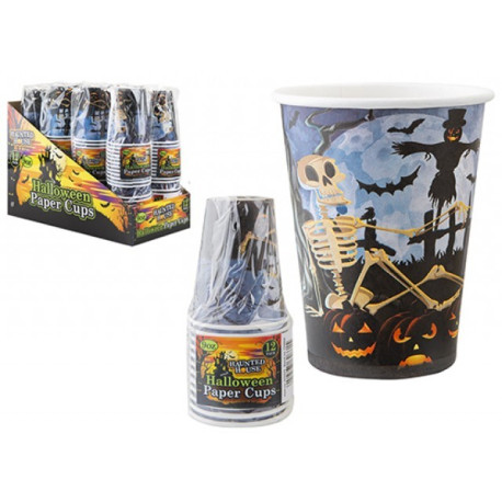 Pack of 12 Halloween Paper Cups (9oz)