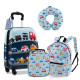 5 Piece Kids Luggage Set Carry-on Children Rolling Suitcase Set with Backpack