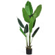 160cm Artificial Tropical Palm Tree with 10 Leaves and Black Pot