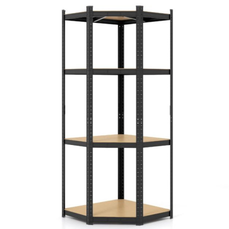 4-Tier Corner Shelving Unit 720KG Heavy Duty for Warehouse Pantry Shed and Kitchen