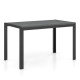 48 Inch Rectangular Wicker Dining Table with Heavy-Duty Metal Frame