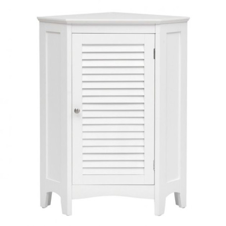 Bathroom Cabinet with Shutter Door and Adjustable Shelf