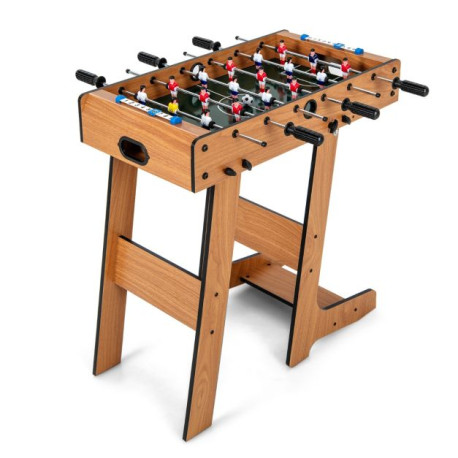 Space Saving Table Football with Durable Handle and 2 Footballs for Adult and Child