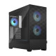 Fractal Design Pop Air RGB (Black TG) Gaming Case w/ Clear Glass Window, ATX, Hexagonal Mesh Front, 3 RGB Fans &amp; ARGB Controller