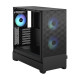 Fractal Design Pop Air RGB (Black TG) Gaming Case w/ Clear Glass Window, ATX, Hexagonal Mesh Front, 3 RGB Fans &amp; ARGB Controller