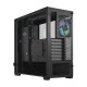 Fractal Design Pop Air RGB (Black TG) Gaming Case w/ Clear Glass Window, ATX, Hexagonal Mesh Front, 3 RGB Fans &amp; ARGB Controller