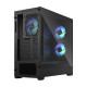 Fractal Design Pop Air RGB (Black TG) Gaming Case w/ Clear Glass Window, ATX, Hexagonal Mesh Front, 3 RGB Fans &amp; ARGB Controller