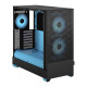 Fractal Design Pop Air RGB (Cyan Core TG) Gaming Case w/ Clear Glass Window, ATX, Hexagonal Mesh Front, Cyan Interior/Accents, 3