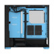 Fractal Design Pop Air RGB (Cyan Core TG) Gaming Case w/ Clear Glass Window, ATX, Hexagonal Mesh Front, Cyan Interior/Accents, 3