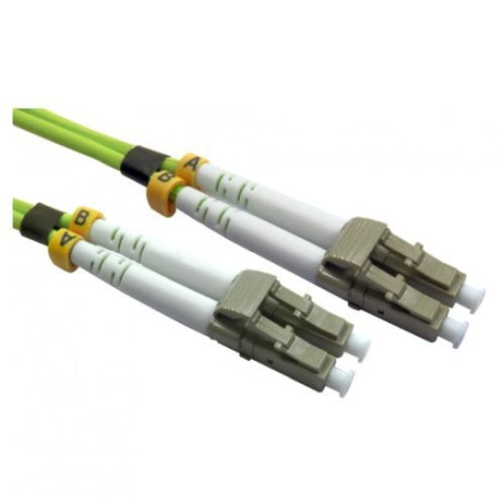 Spire OM5 LC-LC Multimode Fibre Optic Cable, 5 Metres, Lime Green