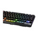 Asus ROG STRIX FLARE II ANIMATE RGB Mechanical Gaming Keyboard w/ PBT Keycaps, USB, ROG NX Red Switches, Detachable Wrist Rest, 