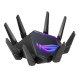 ASUS (GT-AXE16000) ROG Rapture AXE16000 Wi-Fi 6E Quad-Band Gaming Router, 6GHz Band, Dual 10G LAN, 2.5G WAN, AiMesh, VPN Fusion,