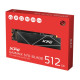 ADATA 512GB XPG GAMMIX S70 Blade M.2 NVMe SSD, M.2 2280, PCIe 4.0, 3D NAND, R/W 7400/2600 MB/s, 425K/510K IOPS, PS5 Compatible, 