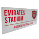 Arsenal FC White Street Sign