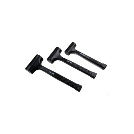 US-Pro 3 Pc Dead Blow Rubber Hammer set