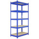 2 x T-RAX Blue Metal Racking Units 75cm x 150cm x 30cm