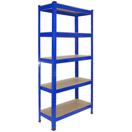 Monster Racking T-Rax Heavy Duty Shelving Units, Blue, 75cm W, 30cm D, Set of 6 F1