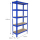 Racking Bundle - Bargain Busting - Boltless 5 Tier Garage Shelves