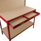 Workbench with Pegboard, Drawer &amp; Light – Red